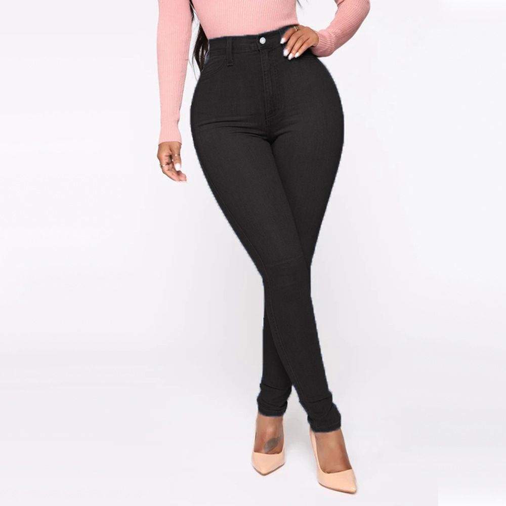 Women's Clothing popular jeans women's high waist sexy tight pants stretch jeans large size_mkmklike.com