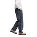 Men's Clothing Basic Washed Retro Fleece Lined Straight Leg Washed Straight Leg Jeans Retro Korean Style Loose Fit Casual Denim Pants For Teen Boys_mkmklike.com