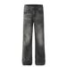 Men's Clothing Retro Trendy Washed Old Design High End Straight Flared Denim Trousers_mkmklike.com