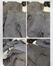 Five-button Unstripped Original Cow 14oz Loose Fixed Color Straight A-shaped Wide-leg Baggy Denim Trousers_mkmklike.com