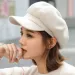 Hot Sale Autumn Hats for Solid Plain Octagonal Newsboy Men Ladies Casual Wool Hat Winter Beret Women Painter Cap_mkmklike.com