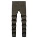 Men's Slim Fit Stretch Jeans - Skinny Tapered Denim Pants For Everyday Comfort & Style_mkmklike.com