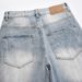 Men's Ripped Jeans Loose Fit Versatile Straight Trendy Ins American Street Style Washed Wide Leg Long Pants_mkmklike.com