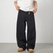 Vintage Washed Black Jeans For Men – High Street Relaxed Fit Straight-Leg Denim Pants (Cotton Blend, Mid-Rise, Button Fly, S-Xxxl)_mkmklike.com