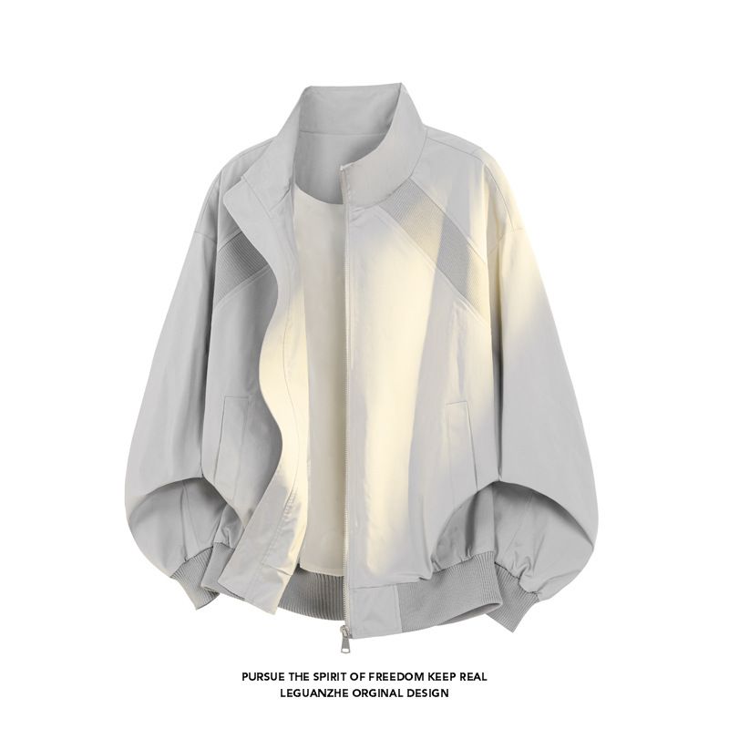 Rero Sand-Collar Fligh For Men, Sylish And Sophisicaed Cleanfi Coa, American Syle Shor Shoulder Baseball_mkmklike.com