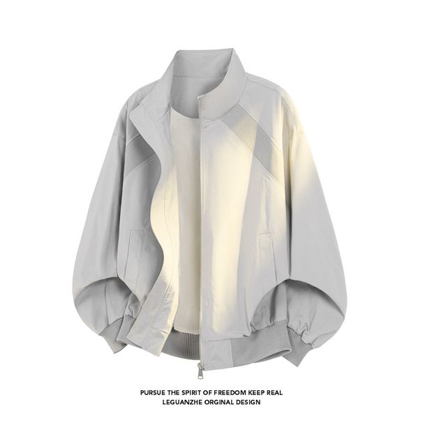 Rero Sand-Collar Fligh For Men, Sylish And Sophisicaed Cleanfi Coa, American Syle Shor Shoulder Baseball_mkmklike.com