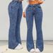 Women's Flared Bootcut Jeans – Slim Fit Stretch Denim Pants (Retro Vintage Washed, Mid-Rise & Comfortable For Casual/Office Wear)_mkmklike.com
