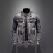 Spring And Autumn Trendy Men's Denim Ripped Jacket American Retro Washed Distressed Embroidered Trendy Jacket Tops Men_mkmklike.com