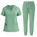 Women's short-sleeved doctor's gown, surgical gown, women's beauty work clothes, men's operating room scrub gown, elastic quick-drying gown_mkmklike.com