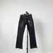 Fashionable Black Fringed Vintage Distressed Old-style Jeans_mkmklike.com