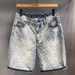 Men's Clothing Denim Shorts Summer Loose Pants Straight Casual Shorts_mkmklike.com