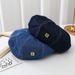 Hot Sale Fashion Women Denim Beret Hat Spring Summer Outdoor Sunshade Artist Painter Elegant French Lady Newsboy Caps_mkmklike.com