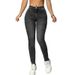 Cross-border European And American Hot-selling Foreign Trade Fashion Stylish Personalized Stretch Slim-fit Denim Women's_mkmklike.com