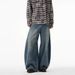 Men's Clothing American Retro Wide Leg Curved Pants Trendy Loose Fit Cool And Casual Jeans Versatile Design_mkmklike.com