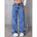 Women's High-Waisted Straight Leg Jeans plus Size Casual Loose Trousers Sweet And Spicy Style Cross-Border E-Commerce_mkmklike.com