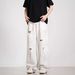 "Men's Distressed Denim Jeans – Relaxed Wide-Leg Fit With Vintage Washed Effect (Summer Streetwear, Trendy Ripped Details"_mkmklike.com