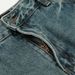 American Style Washed Denim Scimitar Men's Trendy Cargo Deconstructed Split Spliced Sickle Loose Wide-Leg Long Pants_mkmklike.com