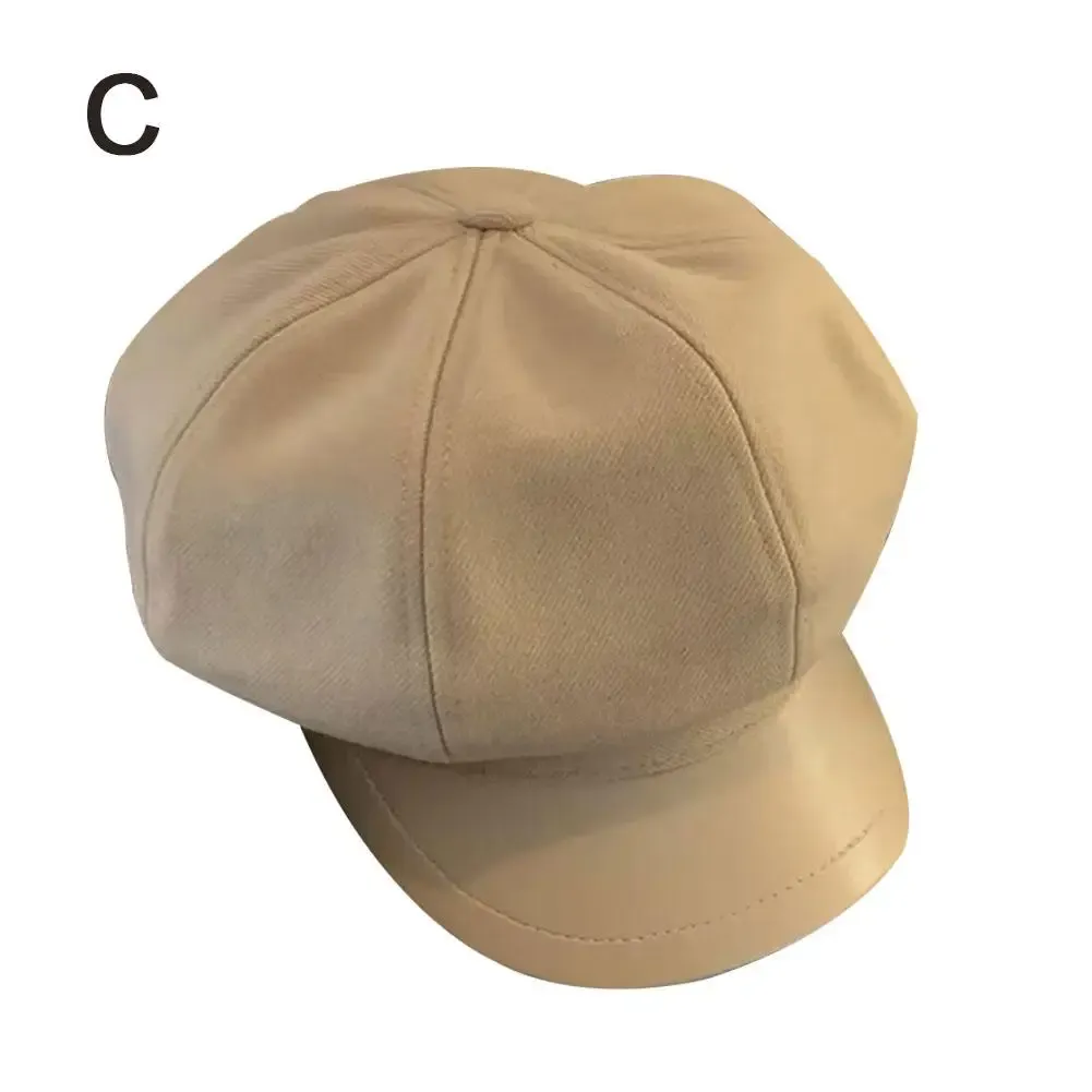 Hot Sale Fashion Hats Solid Plain Octagonal Newsboy Wool Beret Painter Women Ladies Winter Hat Men Cap Casual R3r1_mkmklike.com