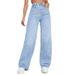 Trendy Girl Closet Trendy Girl Closet 2025 New Fashion European And American Women's Jeans High WaistHot-SellingFloor-Length Pants_mkmklike.com