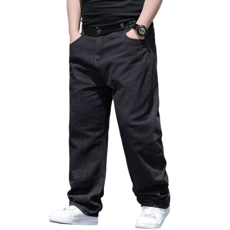 Men's Clothing Plus Size Straight Leg Jeans Style Men's Summer Loose Fit Extra Big Denim Jeans For Men For Formal & Casual_mkmklike.com