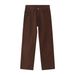 EF JEANS | 2023 New Product Medium And High Waist Straight Slim Fit Versatile Coffee Color Retro Solid Color Denim Trousers For Men And Women_mkmklike.com