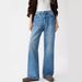 Women's High-Waisted Straight-Leg Jeans – Classic Blue Denim Pants, Wide-Leg & Cropped (Teal Blue, Sizes 25-30)_mkmklike.com