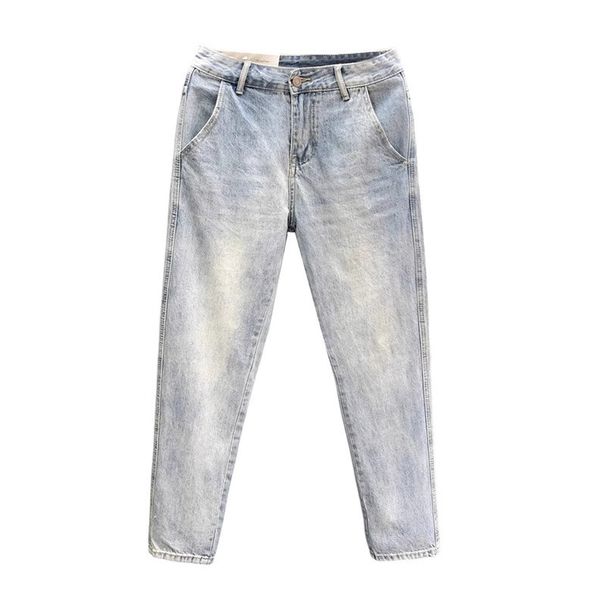 Men's Slim Fit Stretch Jeans - Premium Lightweight Denim Pants For Spring & Summer (Blue, 28-34 Waist)_mkmklike.com
