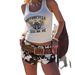 Women's Unique Cow Print Stretch Denim Shorts Fashion Hot Girl Style_mkmklike.com