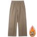 Men's Clothing Wearautumn New Minimalist Brown Jeans Men's Trendy All Match Loose Straight Wide Leg Pants_mkmklike.com