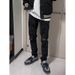 Spring Rhinestone Black Jeans Unisex Trendy High Street Internet Celebrity Same Style Versatile Slim Fit Ripped Skinny_mkmklike.com