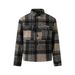 Eon Modish 25 Autumn New American Fashion High Street Plaid Loose Jacket Coat_mkmklike.com