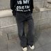 Men's Denim Hip Hop Trendy Vibes Washed Vintage Loose Slightly Flared Wide-Leg Long Pants Versatile Casual_mkmklike.com