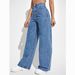 Women's High-Waisted Straight Leg Jeans - Stretch Cotton Comfort Fit In 6 Washes (Black, Light Blue, Medium Blue, Dark Blue, Charcoal)_mkmklike.com