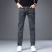 Stretch Slim Fit Straight Leg Jeans For Men Classic Stretch Denim Jeans_mkmklike.com