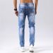 Slim Fit Men's Jeans For Everyday Comfort - Classic Straight Leg Denim Pants With Mid-Rise & Stretch Fabric (Multiple Sizes Available)_mkmklike.com