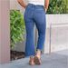 K Elastic Jeans Women's New Style With Fringed Micro Flared Cropped Cropped Pants, Fashionable Jeans_mkmklike.com