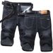 Men's Trendy mid Rise Denim Shorts Hot Selling Business Stretchy mid Length Cost Effective Regular Fit for Men_mkmklike.com