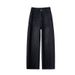 Fleece-Lined Curved Hem Jeans - High Waisted Wide Leg Trousers With Distressed Details, Winter Warm Stretch Denim For Women & Men_mkmklike.com