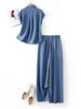 Women's Clothing Tencel Shirt Jeans Two Piece Suit Short Sleeved Trousers_mkmklike.com