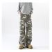 Unisex Camouflage Jeans Retro American Style with Large Pockets Trendy High Street Straight Leg Loose Fit Casual Wide Leg_mkmklike.com