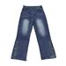Men's Slim Straight Jeans – High-Waisted Rinse Wash Denim With Workwear Styling (XL-3XL, Blue, Light Stretch Cotton)_mkmklike.com