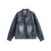 Retro Niche Deconstruction Washed Loose Denim Jacket, Versatile Casual Men's And Women's Jacket_mkmklike.com