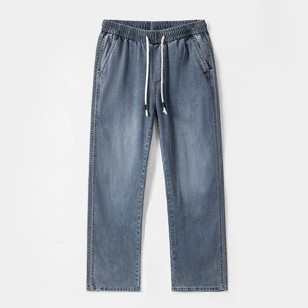 Premium Stretch Rayon Jeans For Big & Tall Men – Ultra-Lightweight Relaxed Fit Jogger Pants (Up To 300lbs) In Grey & Blue_mkmklike.com