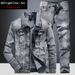 Loom Men's Suit Korean Trendy Jacket Classic Coat European And American Style Denim Clothes Pants High-Quality Two-Piece Set_mkmklike.com