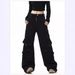 2024 Niche High-End Design Cargo Jeans Men Loose Large Pocket High Street Vibe Pants_mkmklike.com
