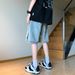 Men's Denim Summer Thin 2021 New Five-Point Brand Ins Korean Style Trendy Mid-Length Shorts_mkmklike.com