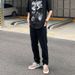 Nordmann Slim Fit Jeans For Men American High Street Trendy Brand Skinny Autumn Winter Style Cool Hip Hop Versatile Black Casual_mkmklike.com