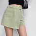 Women's Clothing High Waist A Line Denim Shorts Summer New Style Light Color Two Piece Design Temperament Slim Hot Girl Skirt Pants_mkmklike.com