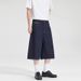 LKTM Men's Minimalist Wide Leg Cropped Jeans Loose Fit Raw Denim Unisex Cleanfit Shorts_mkmklike.com