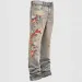 Men's Vintage Embroidered Straight Jeans High-quality Brand Y2K Fashion Floral Design Punk Style Trousers Stretch Male_mkmklike.com